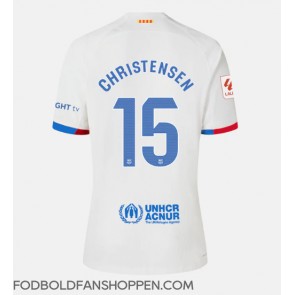 Barcelona Andreas Christensen #15 Udebanetrøje Dame 2023-24 Kortærmet